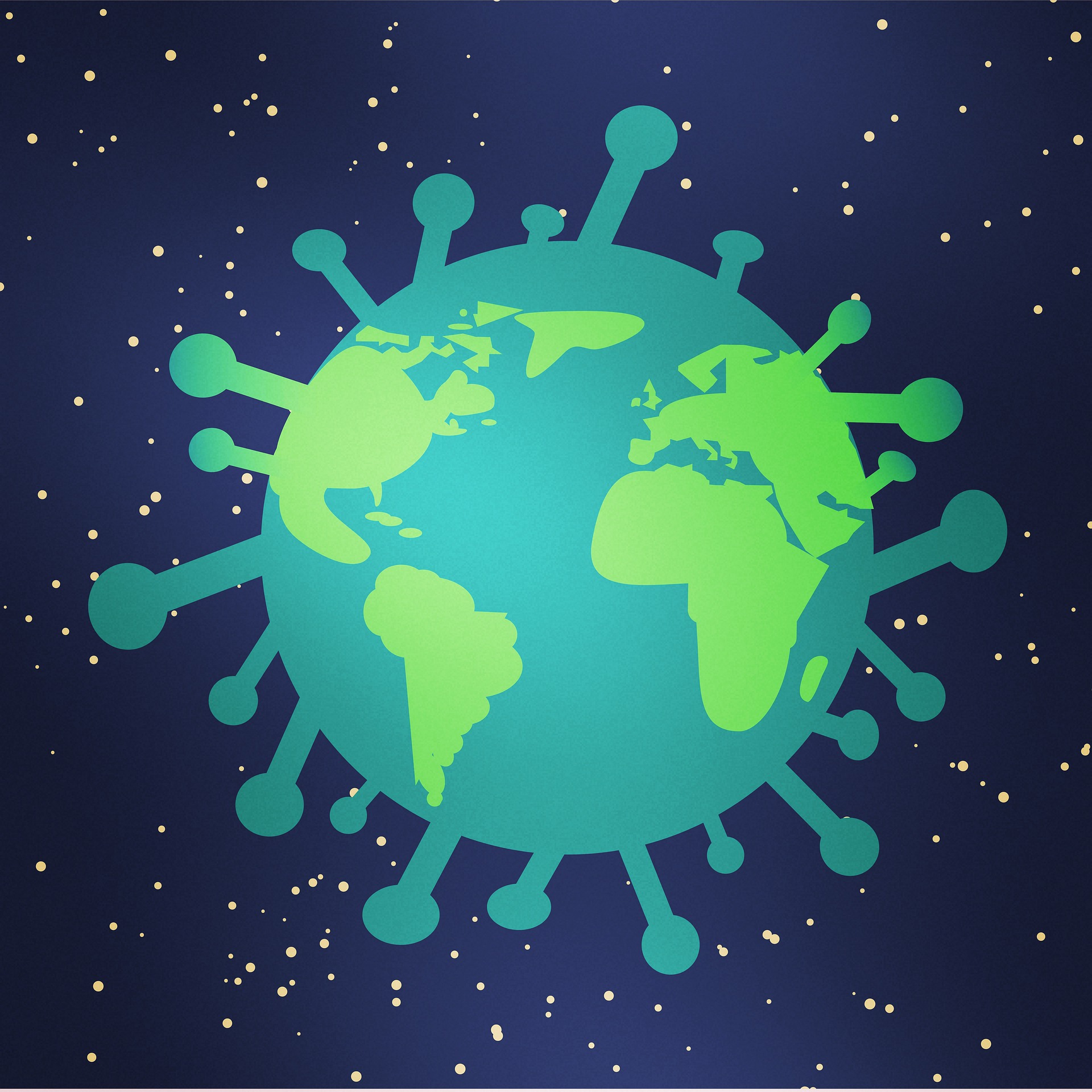 covid 2019 world planet